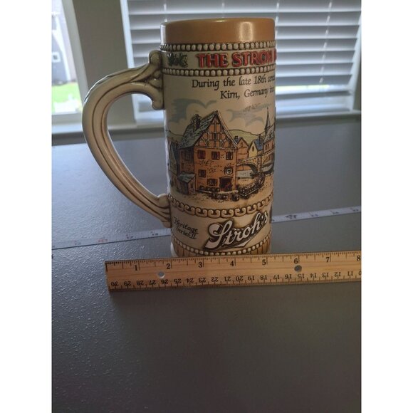 Stroh Brewery Co Beer Stein Ceramarte Brazil Vintage Collectible Barware - Picture 7 of 9